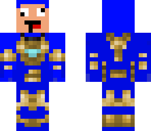 der blue iron man