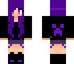 purple creeper hoodie changend
