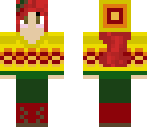 fall girl with hair clip