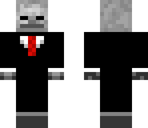 skeleton in suit