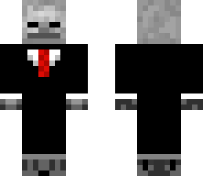 skeleton in suit
