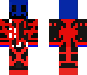 blue and red pumpkin