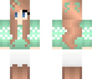 mint sweater girl