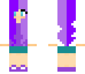 purple cotton-candy girl