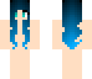 black to blue hair base