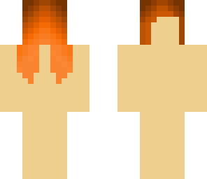 brown or gold or orange hair
