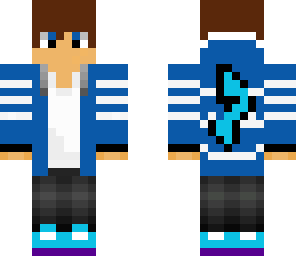 blue hoodie