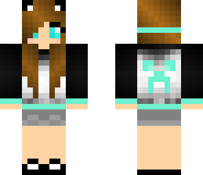 creeper and panda girl
