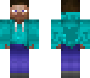 blue hoodie