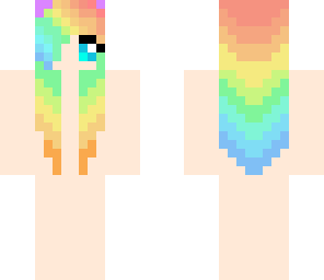 rainbow girl hair base