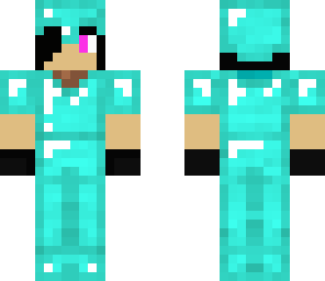 cool boy in diamond armor