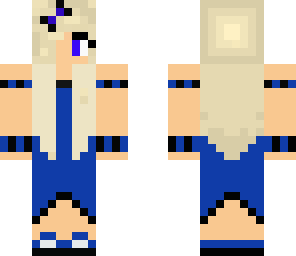 blue girl in a dress edited