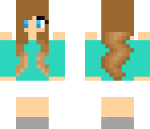 brunette turquoise