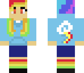 human rainbow dash
