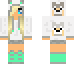 wolf girl green