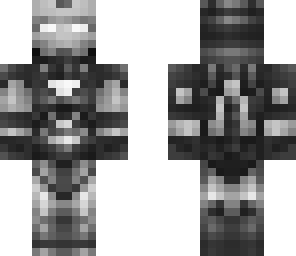 iron-man in black-white version