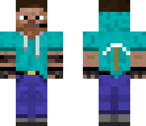 cool steve with pickaxe