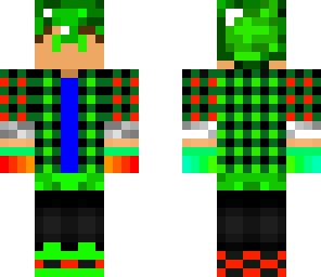 kid in green plaid updated with helmet