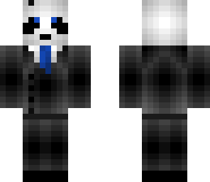 panda in a suit