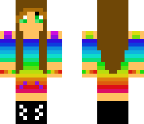 crazy rainbow girl