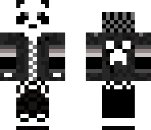 white hoodie panda