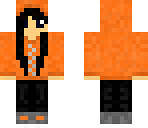 orange hoodie