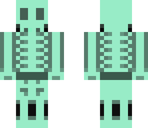 glowing skeleton