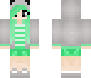 green haired girl
