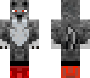 male wolf skin