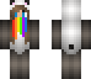 rainbow panda girl
