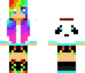 cute rainbow panda girl