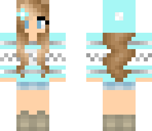 winter blue girl