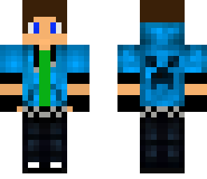 blue hoodie