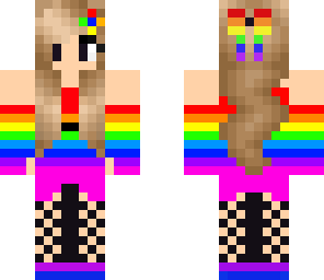 cool rainbow girl