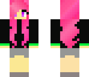 pink haired girl
