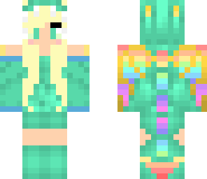 cool rainbow dragongirl