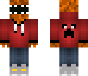 orange hoodie monster