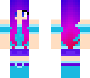 colorful hair girl