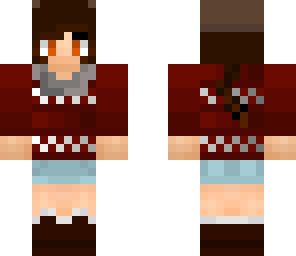 red sweater girl
