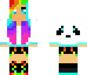 cute rainbow panda girl update again