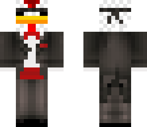 chicken in a tux