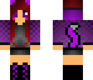 girl cat in purple