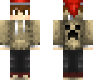teenager with christmas hat