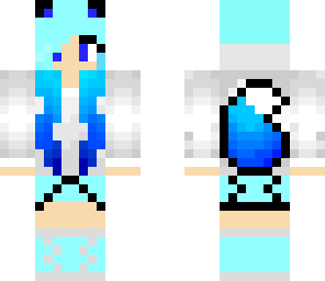 light blue wolf girl