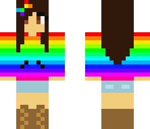 rainbow sweater girl