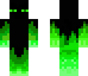 green fire enderman