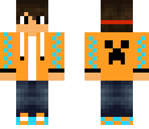 orange and red hoodie