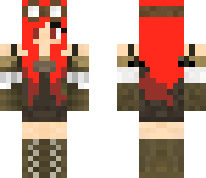 red hair steampunk girl