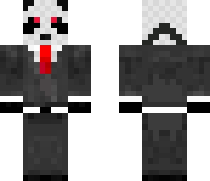 panda in a suit