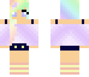 rainbow hair cutie
